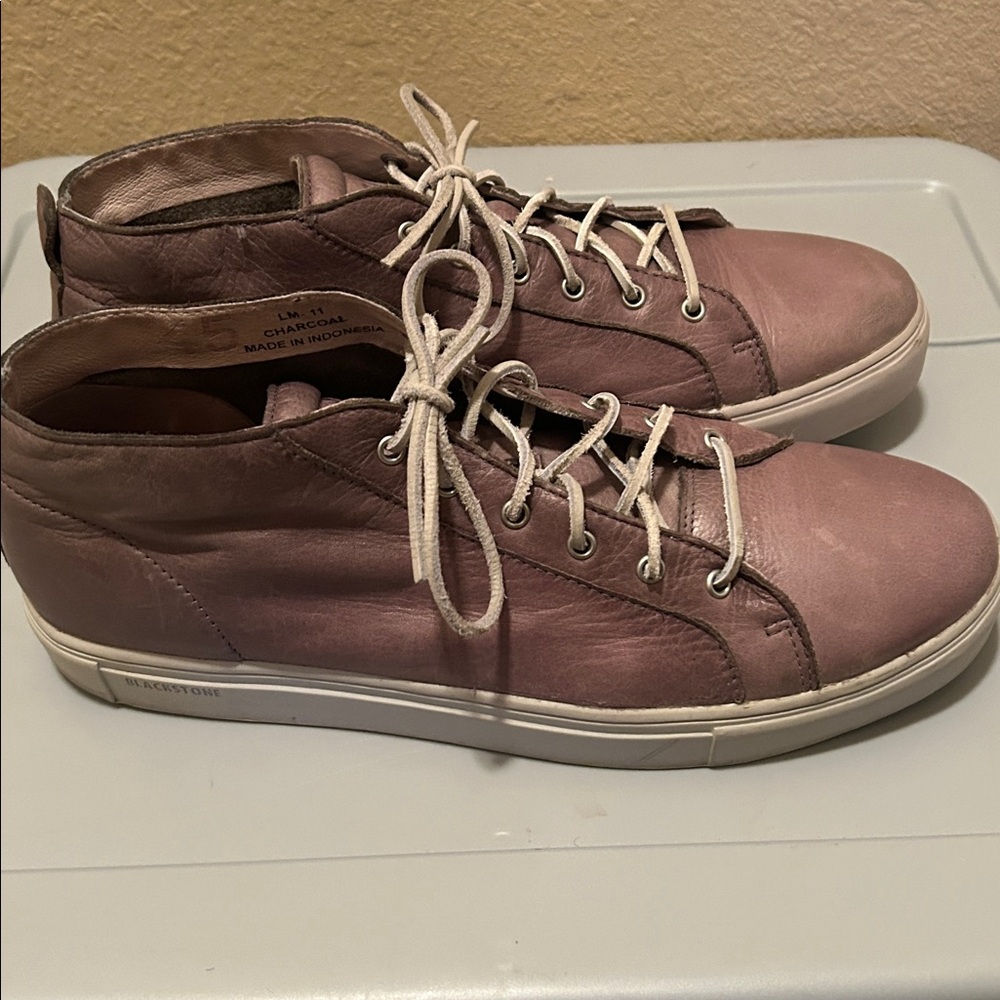 Blackstone leather mid, Charcoal color size 12 EUC - Picture 3 of 5